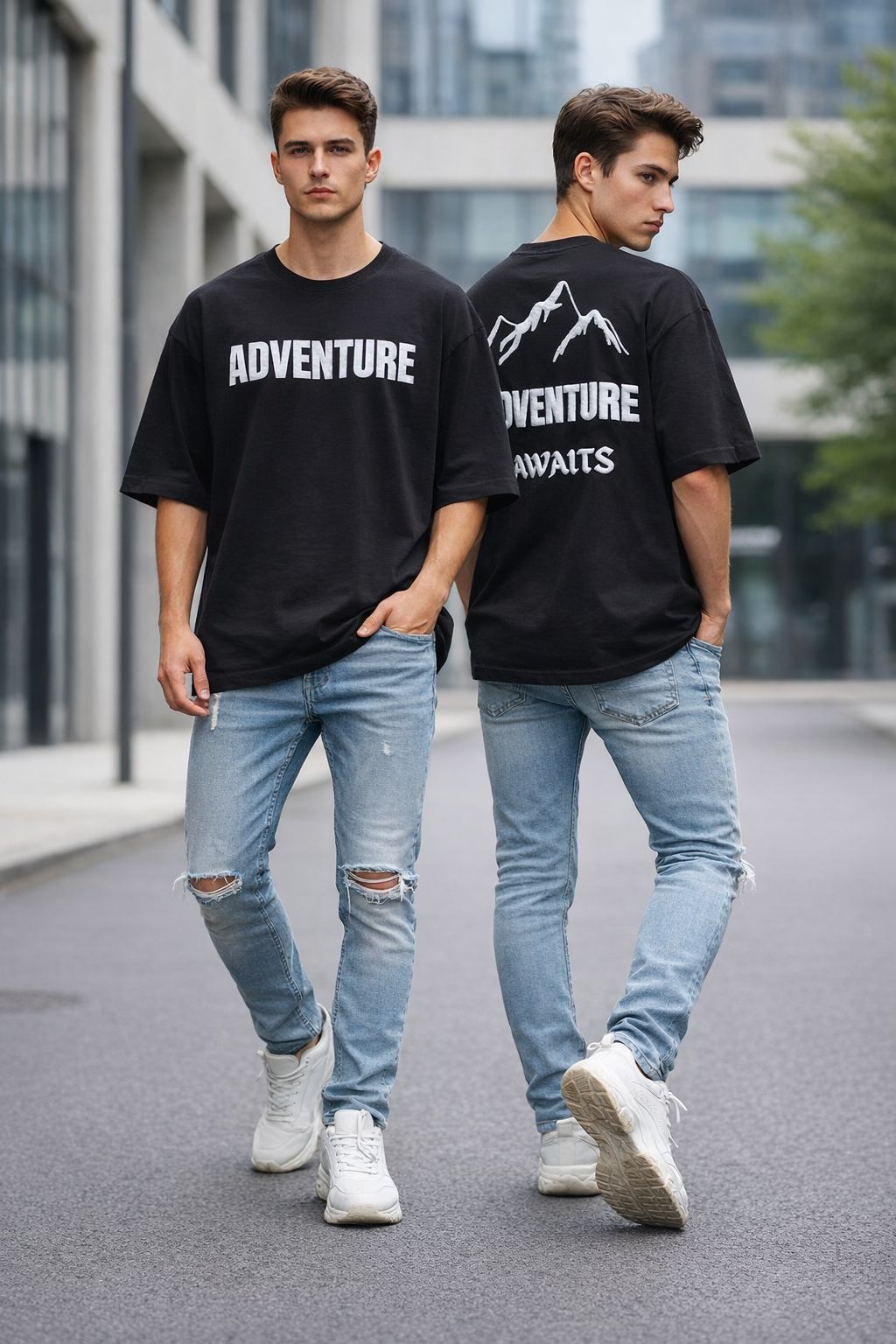 Premium Oversized Puff Print Cotton T-Shirt | 240 GSM Heavyweight Unisex Streetwear – JENAKART.COM