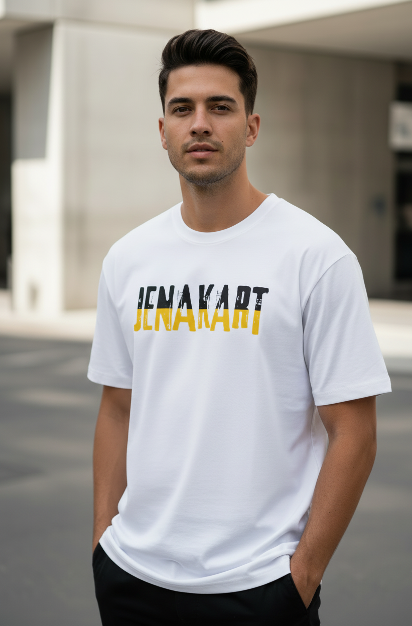JENAKART Cotton T-Shirt | 180 GSM Lightweight Unisex Everyday Essential